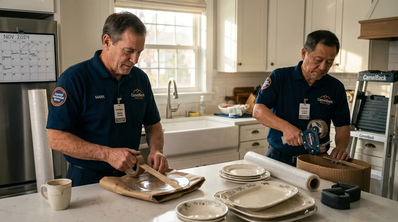 Professional crew packing kitchen dishware in Jonesboro, AR